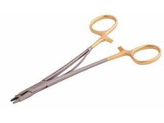 16.5 cm Mayo-Hegar Needle Holder with side cutting suture scissors