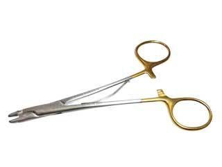 14 cm Webster Needle Holder with side cutting suture cutter