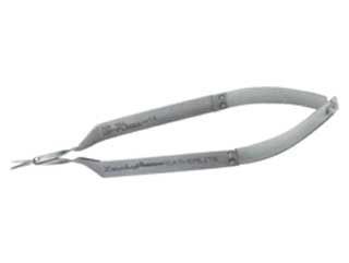 13.5 cm straight Vannas scissors w/ 1.0 cm blades