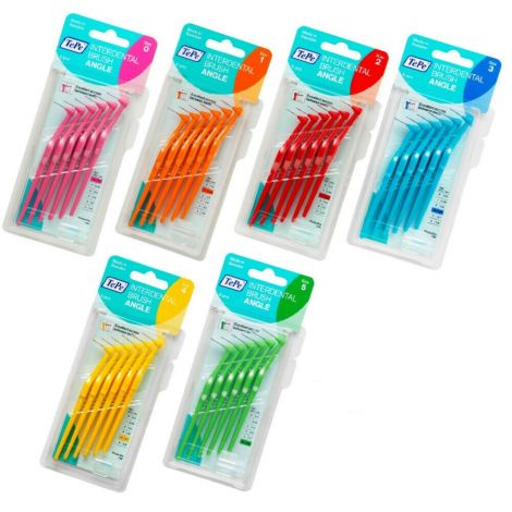 TePe Interdental Brushes, Angle™, 10 x Blister Pack of 6