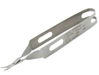 11.5 cm scissors w/ 1.25 cm curved sharp/sharp blades