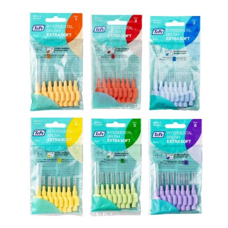 TePe Brossettes Interdentaires, Extra Souple, 10 x Sac of 8
